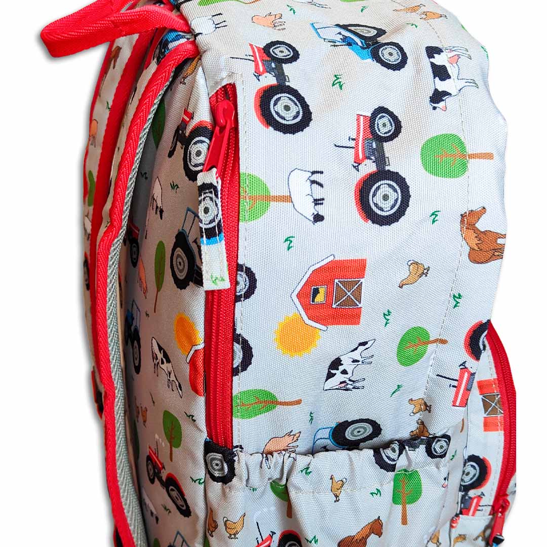 Boys Tractor Backpack Boys Red Tractor school bag